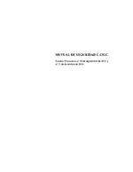 MUSEG CCHC: Estados financieros individuales al 30 de septiembre de 2015