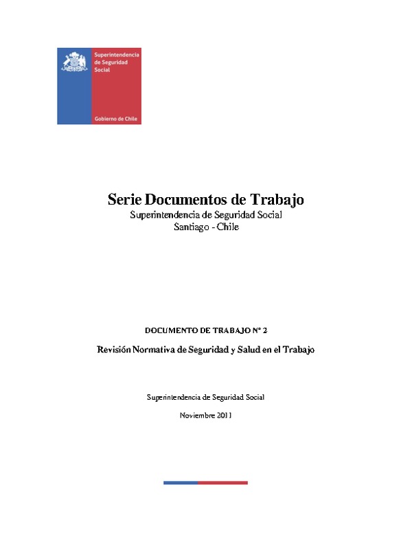 Revisión Normativa de Seguridad y Salud en el Trabajo